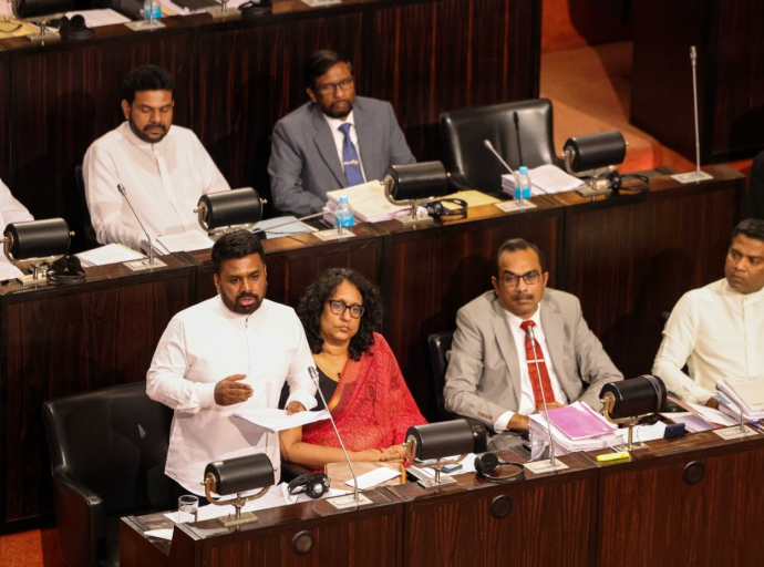 Hon. President Anura Kumara Dissanayake, presents the Budget 2026 to Parliament in his capacity as the Minister of Finance